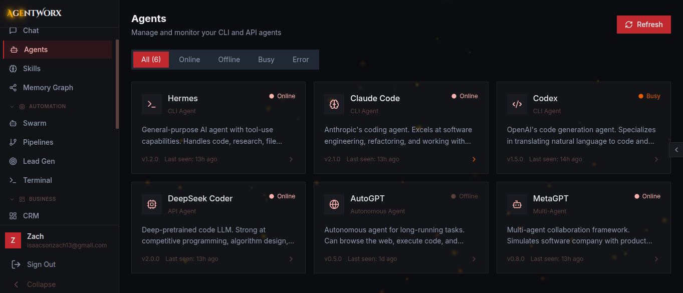AgentWorx screenshot