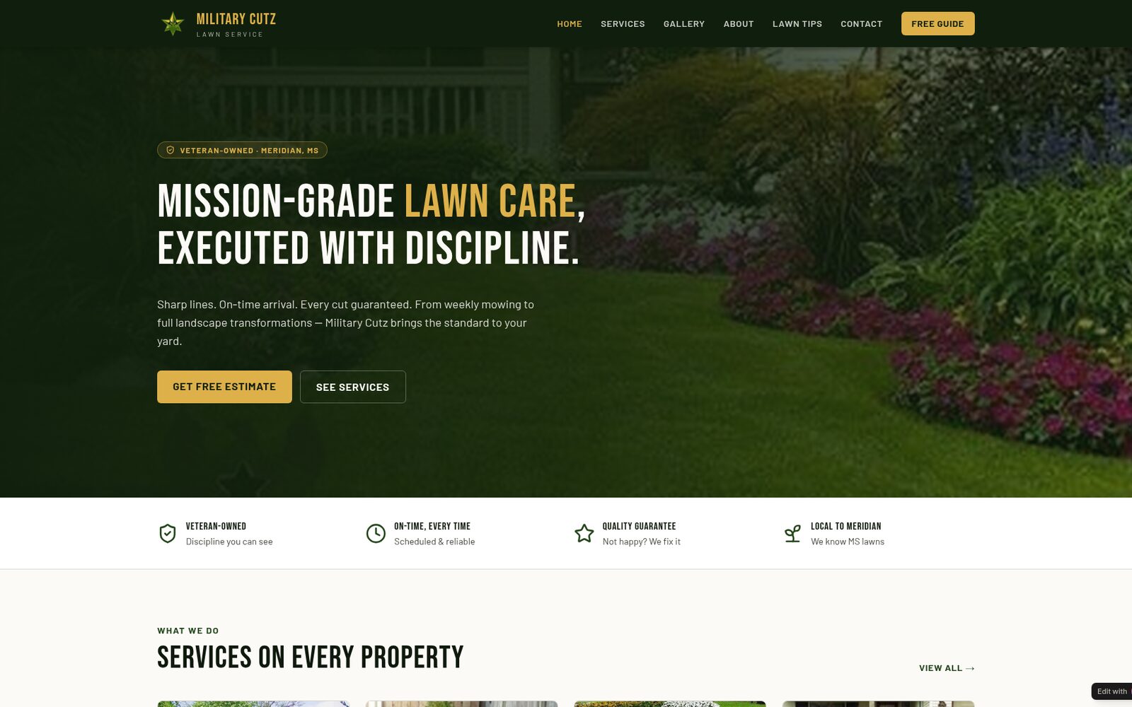 Military Cutz Lawn Service screenshot