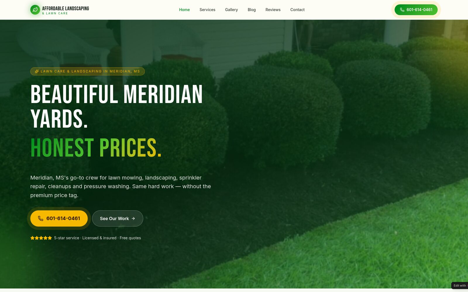 Affordable Landscaping & Lawn Care screenshot
